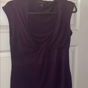Banana Republic Plum Scoop-Neck Draped Cami